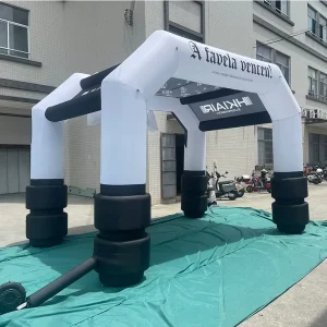 Arco gonfiabile per eventi sportivi a doppio strato sigillato ad aria, arco di partenza e arrivo gonfiabile