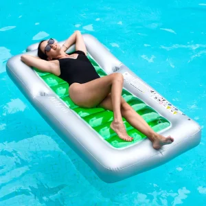 AirMyFun China Factory Inflatable PVC Sea Float Pool Floats Transparent Water Mattress 100kg Capacity <5
