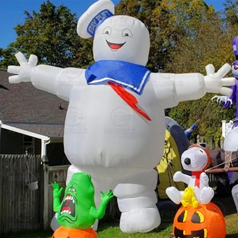 Airblown Marshmallow Man Ghostbusters Stay Puft Marshmallow Man Opblaasbare Halloween Tuindecoratie