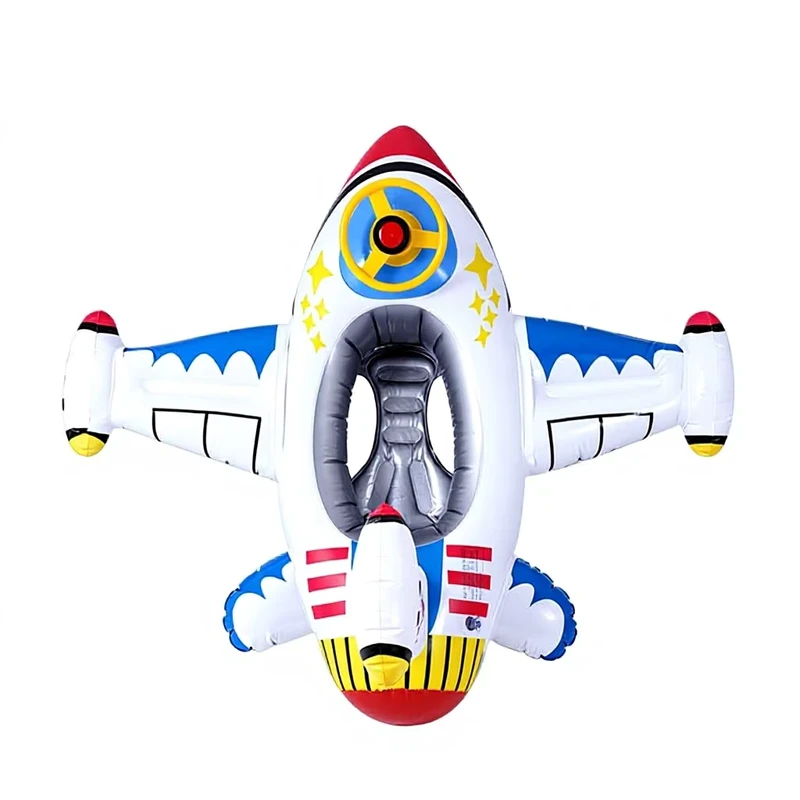 Bouée de natation en forme d'avion, épaisse et grande, pour le jeu aquatique des enfants
