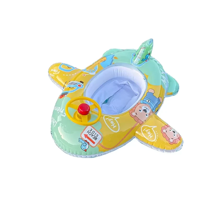 Opblaasbare babyfloat zwemband voor kinderen met vliegtuig waterpret zwembad