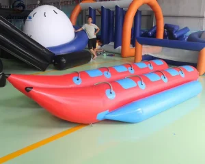 Banana Boat Inflatable Tahan Udara untuk 8 Orang, Baris Ganda