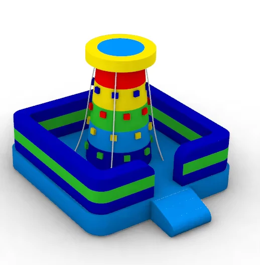 Parete da arrampicata gonfiabile per giochi gonfiabili ermetici, gioco di arrampicata gonfiabile per adulti e bambini