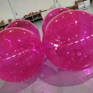 Boule à bulles rose gonflable étanche pour décoration de fête à domicile, bar de nightclub, boule suspendue scellée
