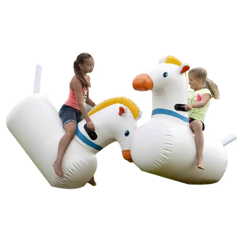 Pony Inflável à Prova de Ar - Jogo de Corrida Divertido para Crianças em Parques de Diversões, Interior e Exterior