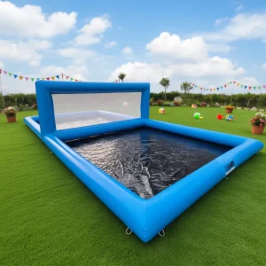 Airtight Outdoor Inflatable Volleyball Pool Water Sports Water Volleyball Field with Nets for Team Sports