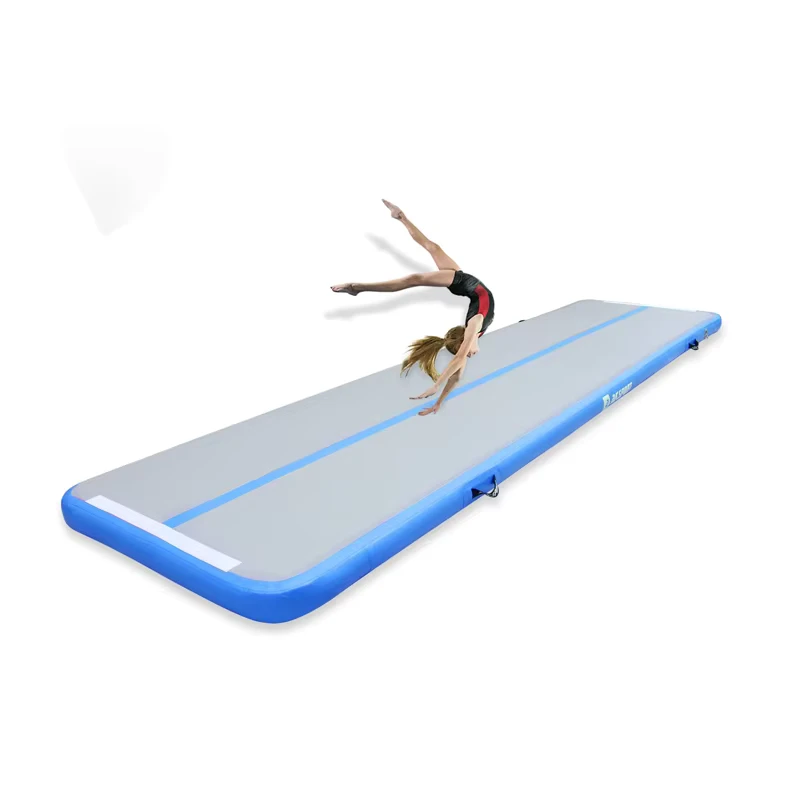Equipamento de Ginásio Airtrack, Tapete de Tumbling Inflável para Fitness em Casa