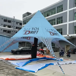 Airvon Giant Multi Peak Inflatable Star Tent Waterproof Advertising Canopy Shelter for Outdoor Brand Promotion