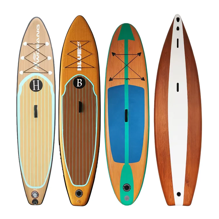 Tabla de paddle inflable iSUP colorida y versátil