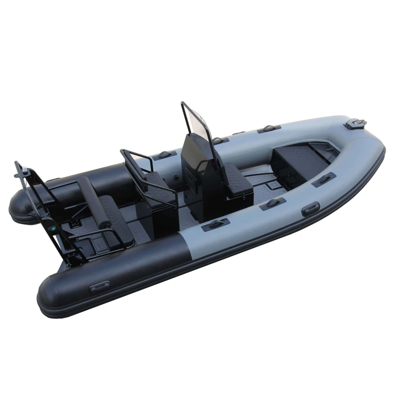 Barco Rib de Alumínio com 3,3m 3,4m 3,6m 3,8m 3,9m 4,3m 4,7m 5m de Material Inflável de PVC e Hypalon