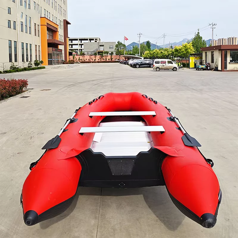Aluminum Floor Inflatable Boat Inflatable Rowing Boat with Aluminum Floor