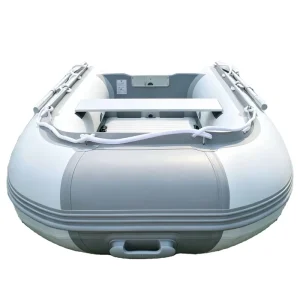 Aluminum Floor Inflatable Boat Multi-Person Foldable PVC Dinghy for Fishing Rowing and Water Sports