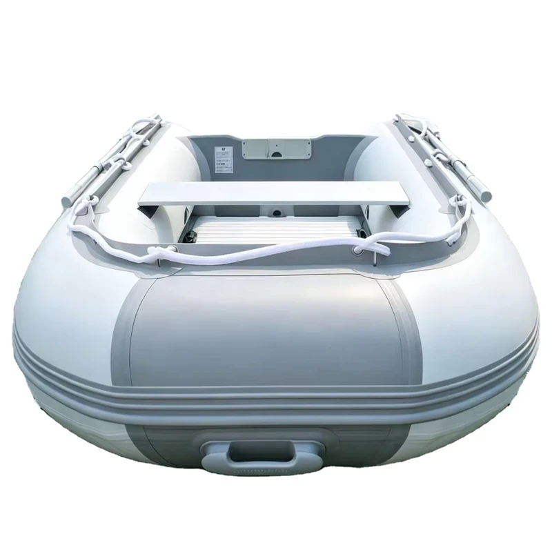 Aluminum Floor Inflatable Boat Multi-Person Foldable PVC Dinghy for Fishing Rowing and Water Sports
