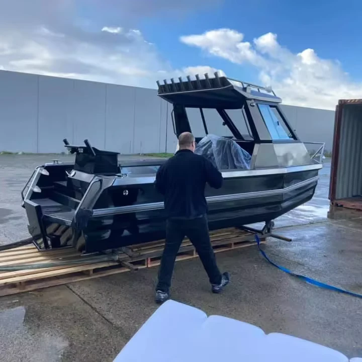 Thuyền Chạy Bằng Nhôm Bán Tại Vương Quốc Anh 20ft 6m Thuyền Chèo Bằng Nhôm Dễ Dàng Với Bè