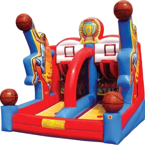 Equipamento de Diversão: Jogo de Basquetebol Insuflável para Festas de Carnaval com Ventoinha de Ar