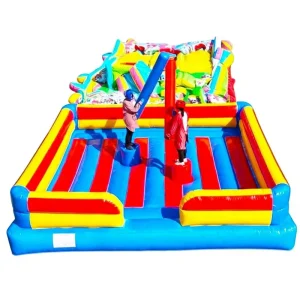 Amusement Giant Inflatable Playground Carnival Theme Party Bouncy Castle Bouncer Trampolines Combo Game Eco-Friendly 1000kg