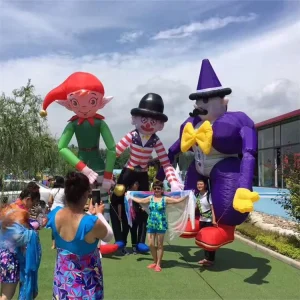 Amusement Moving Puppet Cute Inflatable Clown Puppet Costumes for Sale