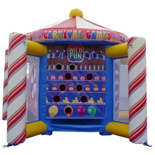 Permainan Inflatable Kombinasi Taman Hiburan, Permainan Stan Inflatable untuk Dewasa dan Anak-anak