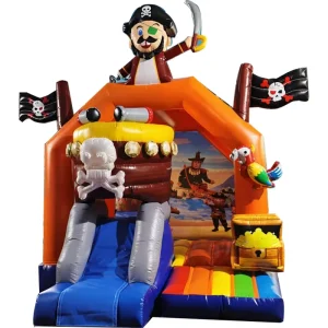 Amusement Park Pirate Inflatable Castle Slide Commercial Inflatable Bouncer Party Pirate Party Bounce House Castle
