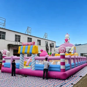 Amusement Park Rides Giant Inflatable Bounce Castle with PVC Material Eco-Friendly Design for Commercial Outdoor Use