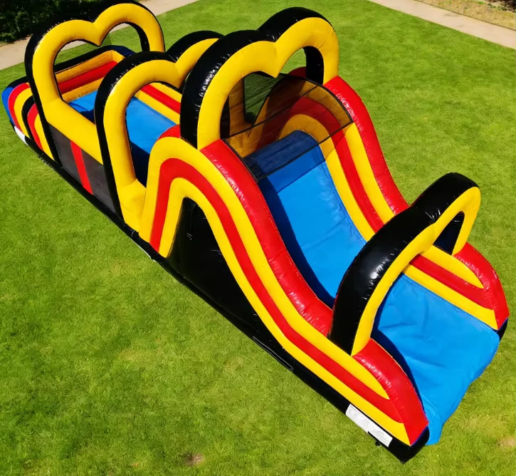 Aufblasbarer 48ft Hindernisparcours für Erwachsene im Freizeitpark Sportspielplatz, Hüpfburg-Rennen, aufblasbares Spiel