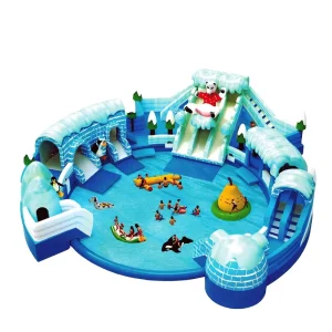 Amusement Park Water Slide Inflatable Water Theme Park with Water Pool