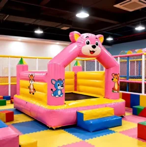 Animal Inflatable Bouncer Bouncy Little Bee Jumping Castle Bounce House Combo With Slide for Sale for Kids