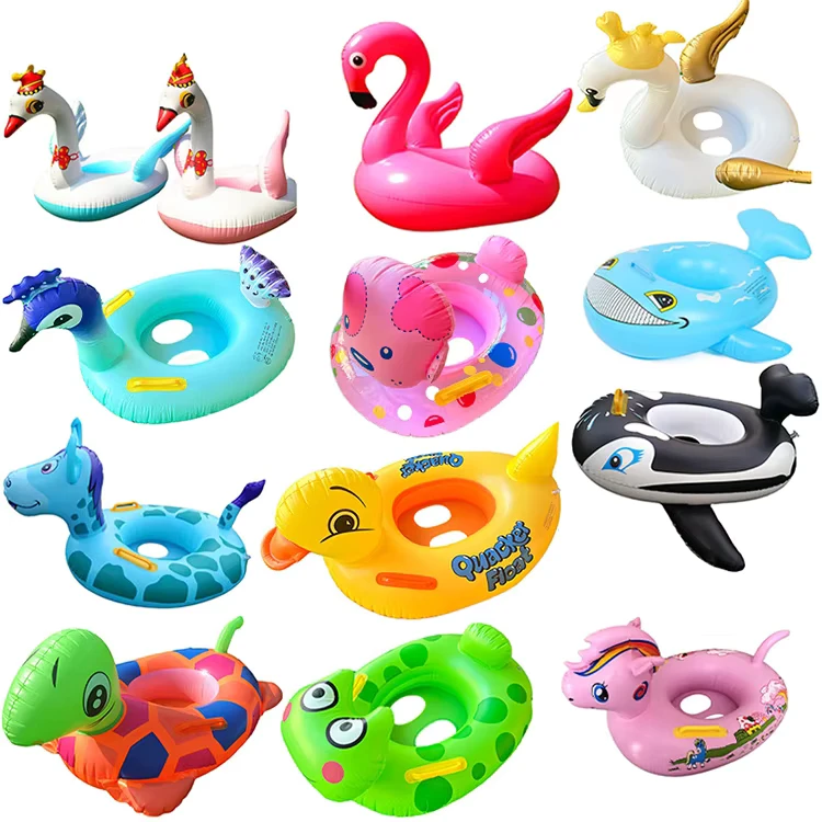 Animal Pattern Seat Circle Swimming Floater Ring for Kids Swimming Ring