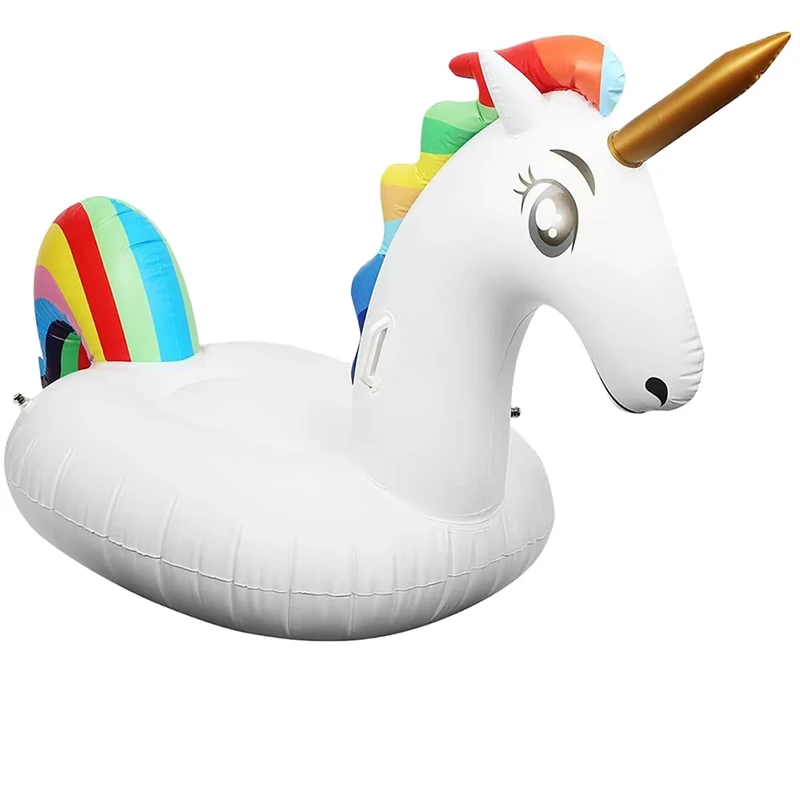 Giocattoli Galleggianti per Piscina Animali Gonfiabili Unicorn Galleggiante