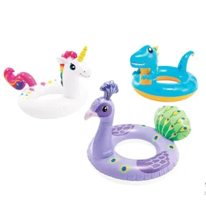 Animal Rings Toddler Baby Kids Child Inflatable Ring Swim Pool Aid Trainer Float Water Play Equipment