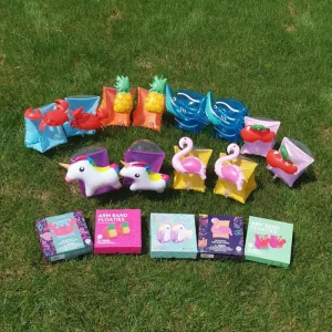 Animal Shape PVC Inflatable Sleeves Arm Float Kids Swimming Arm Bands Safety Inflatable Armband for Age 3 6 Baby Pool Float