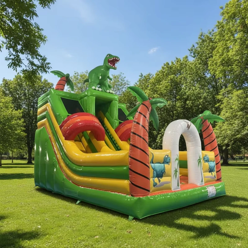 Dier Glijbaan Spellen Inflatable China Commerciële Inflatable Droge Glijbaan voor Attractiepark en Feest voor Kinderen