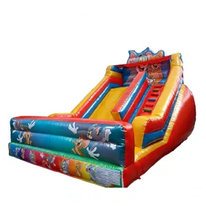 Animal Themed Giant Inflatable Slide PVC Material Eco-Friendly Kids Cartoon Play Equipment Commercial Grade Outdoor Dry Slide