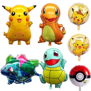 Anime Cartoon Balloon Pokeball Helium Foil Balloon Inflatable Pocket Monster Theme Balloons Kids Toys Children’s Day Gift