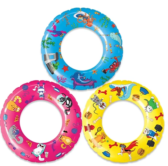 Anello da Nuoto Personalizzato con Personaggio Anime Gonfiabile per Piscina in PVC Non Tossico con Licenza IP per Feste in Spiaggia e Cosplay