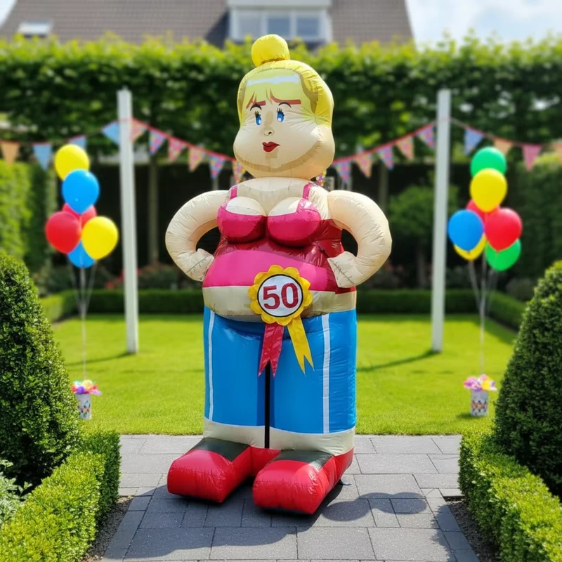 Anniversary Balloon Inflatable Abraham & Sarah Dool Echtpaar Cartoon Model for Decoration