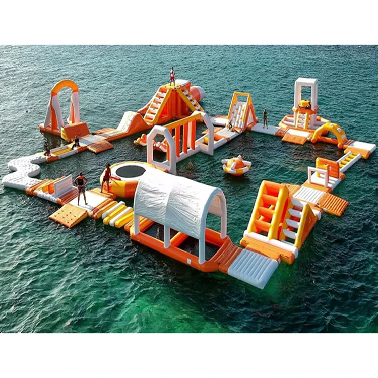 Thiết bị Aqua, chướng ngại vật nước hơi, công viên nước nổi lớn, cầu trượt lớn