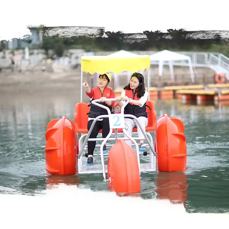 Aqua Wasserpark Meeressportgeräte Tretboot Wassertrike Fahrrad mit großen Rädern