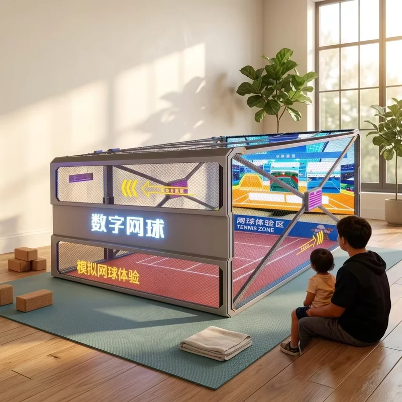 Arcade Gaming Center Indoor Trendy Play Zone Sports Venue Competitive Smart Digital Tennis Interactive Projection Games