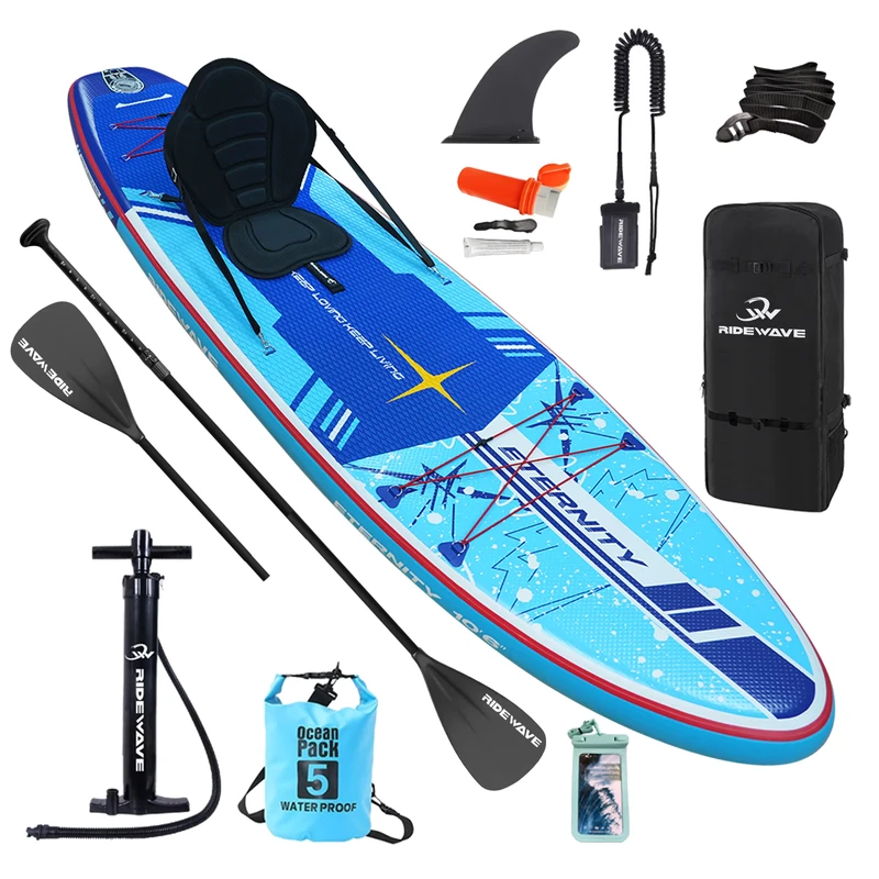 Tabla de Paddle Surf Inflable Areeman Ridewave 11'6" Allround ISUP con Carga Bungee
