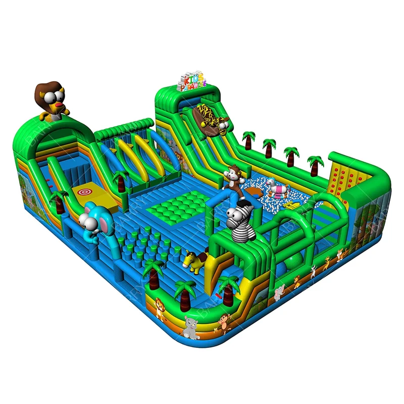 Attractive Playhouse Outdoor Inflatable Playground Kids Bounce House Play Center Indoor Big Bounce Adult Inflatable Theme Park