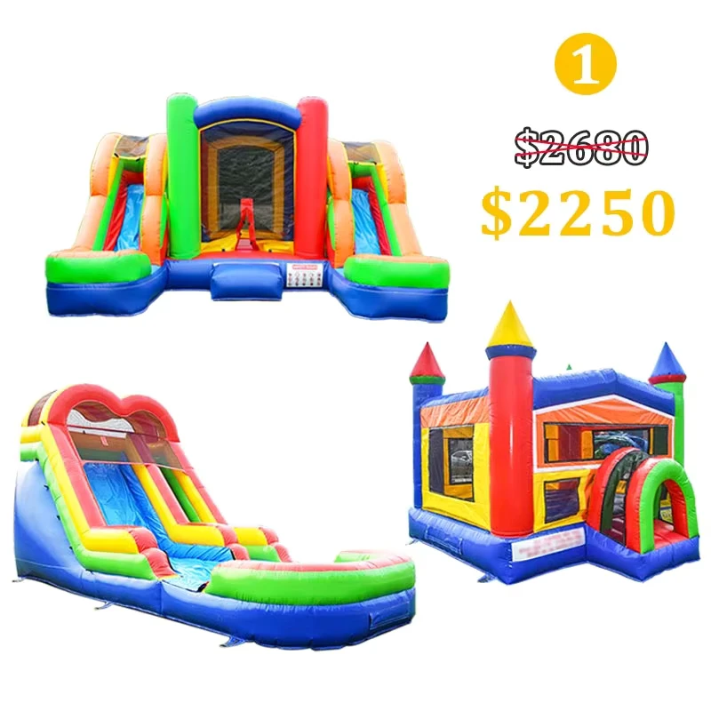 Pacote de Promoção de Agosto, Preço do Bouncer Inflável, Casa de Saltos, Escorrega de Água Comercial, Castelo Inflável à Venda