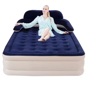 Automatic King Size Inflatable Air Bed Mattress With Built in Pump