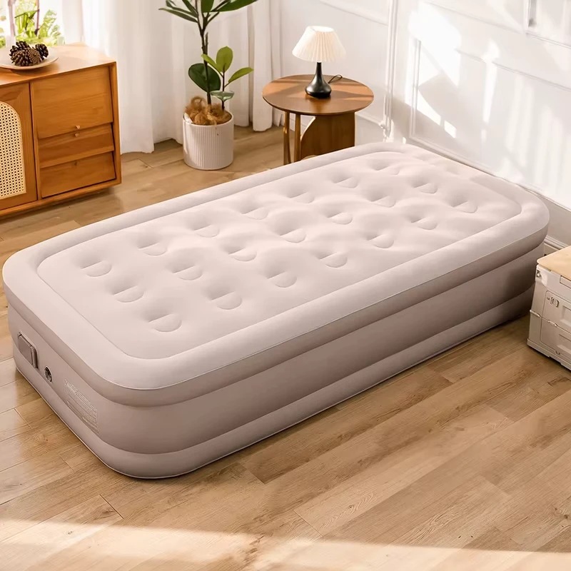 Cama de Ar Inflável Moderna, Dobrável, Automática, Portátil, em PVC, com Bombas Incorporadas