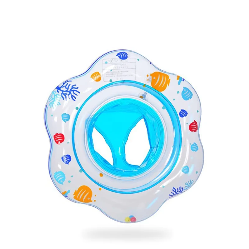 Anillo de natación inflable de PVC B01 con asiento de seguridad para niños de 6 a 36 meses, doble bolsa de aire
