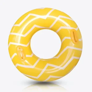 B01 Inflatable Stripe Pool Swimming Ring Float Summer Adult Large Golden Fruit PVC Water Fun Mattress Toys Pool Accessories