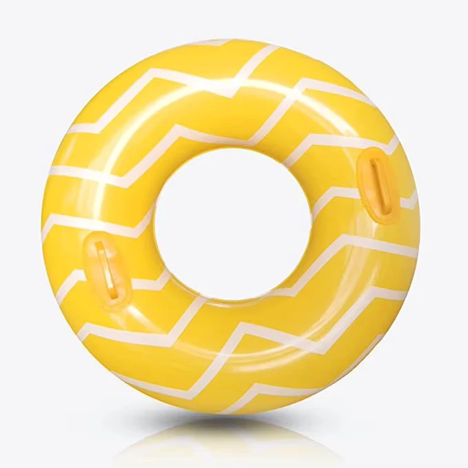 B01 Inflatable Ring Kolam Renang Garis Mengapung Musim Panas Dewasa Besar Buah Emas PVC Mainan Aksesori Kolam