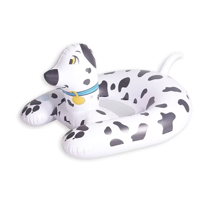 B03 F Float Gonfiabile in PVC a Forma di Cane Maculato - Sedia a Sdraio Gonfiabile per Piscina