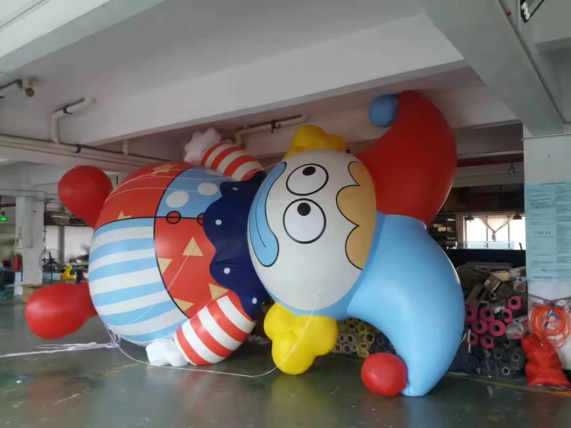 BOYI Inflatable Clown Balloon PVC Air Blow up Cartoon Giant Inflatable Character Circus Clowns