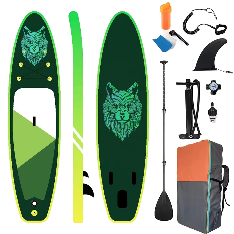 BSCI EN New Arrival Inflatable SUP Board ISUP Stand Paddle Water Sport Surfing Surfboard 335*81*15cm Size for Fouring Exploring